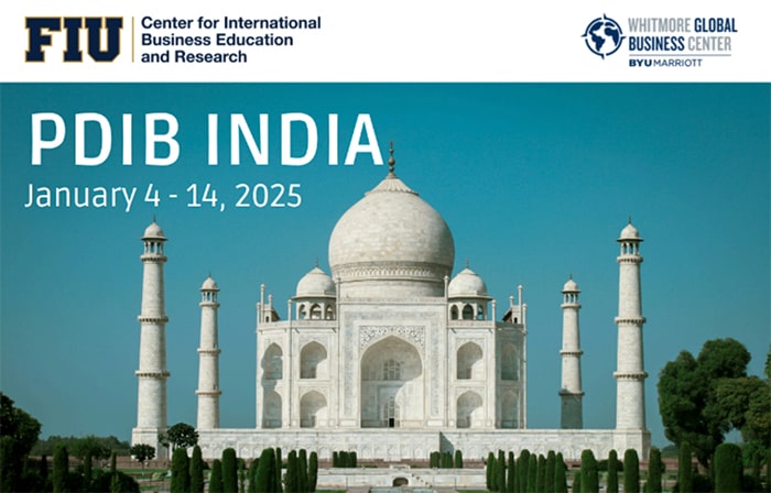 FIU Professional Development in International Business (PDIB) India Program | January 4-14, 2025