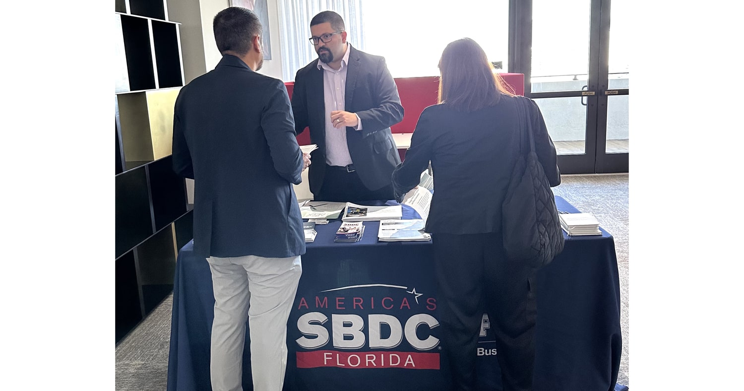 Jesus Padilla, assistant director of the Florida SBDC at FIU, at the HUBZone event.